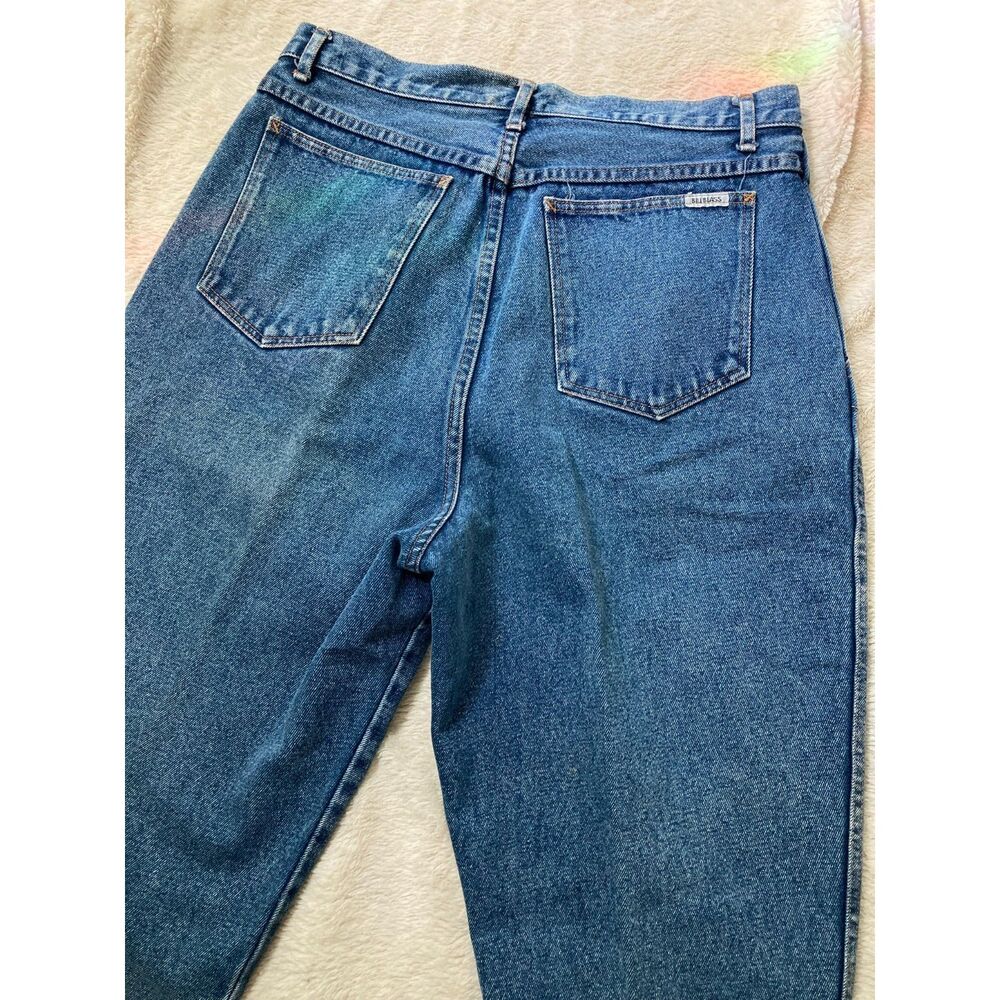 Vintage 80s Bill Blass Pleated High Waist Jeans Made in Hong Kong 32x27.5 16